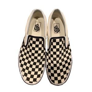 Checkered Slip On Vans